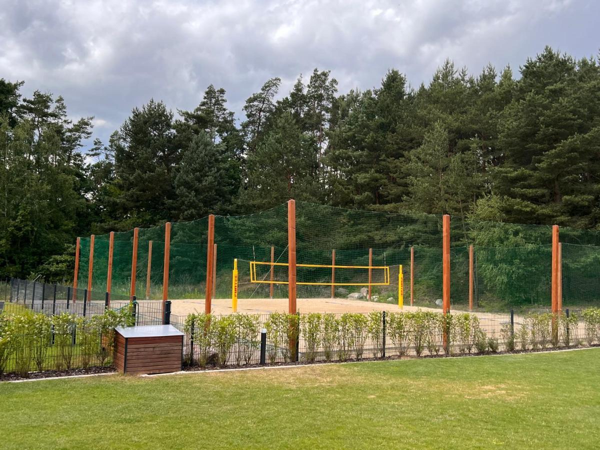 5 Sterne-Ferienhaus Eisvogel Am See Mit Sauna Und Kamin 克拉科夫西 外观 照片
